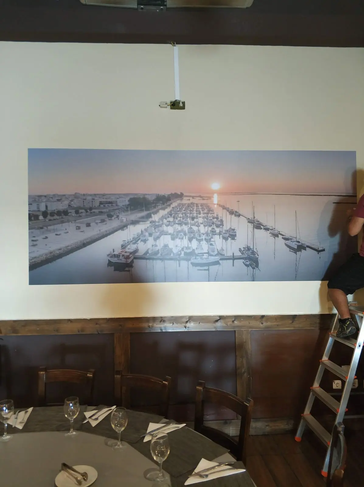 Marina de Faro em grande formato, fotografia 1